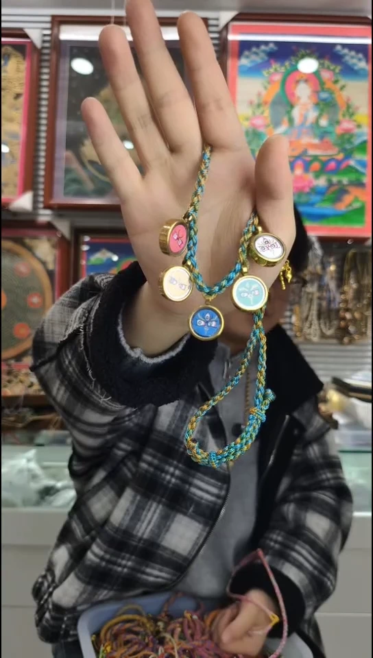 吊坠五路 纯手绘唐卡（非质量问题 不退不换）