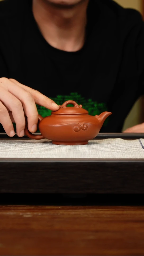 茶壶紫砂朱泥玉如意