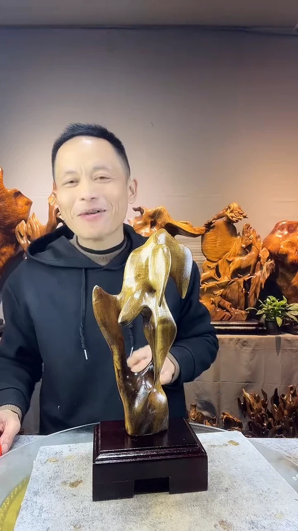 金丝楠何**赢小叶桢楠随行摆件8
