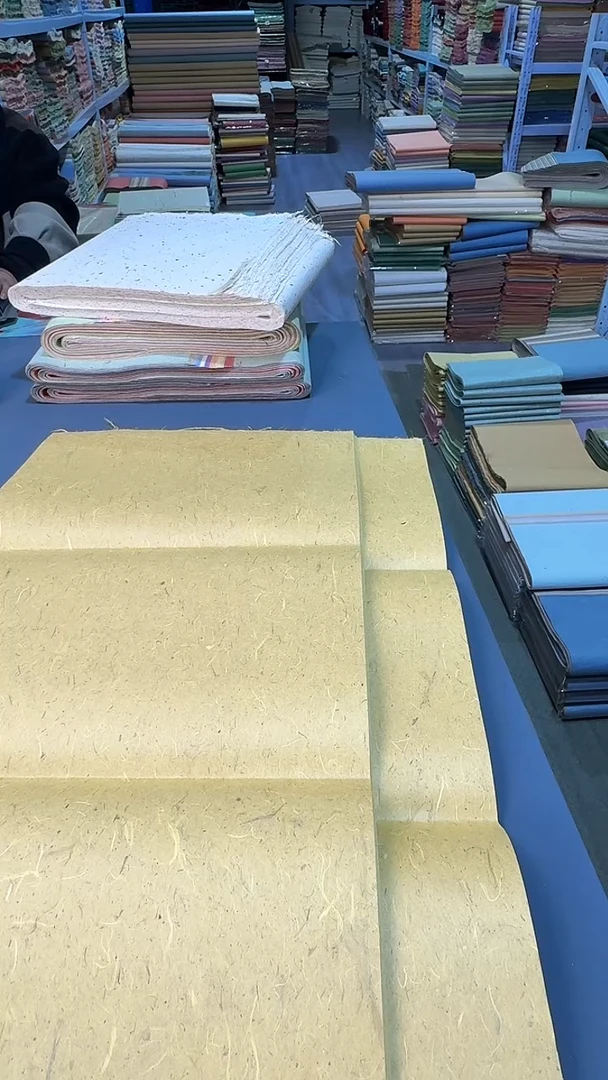 纯手工34*69cm25张枫叶黄猛料雁楮清水云龙