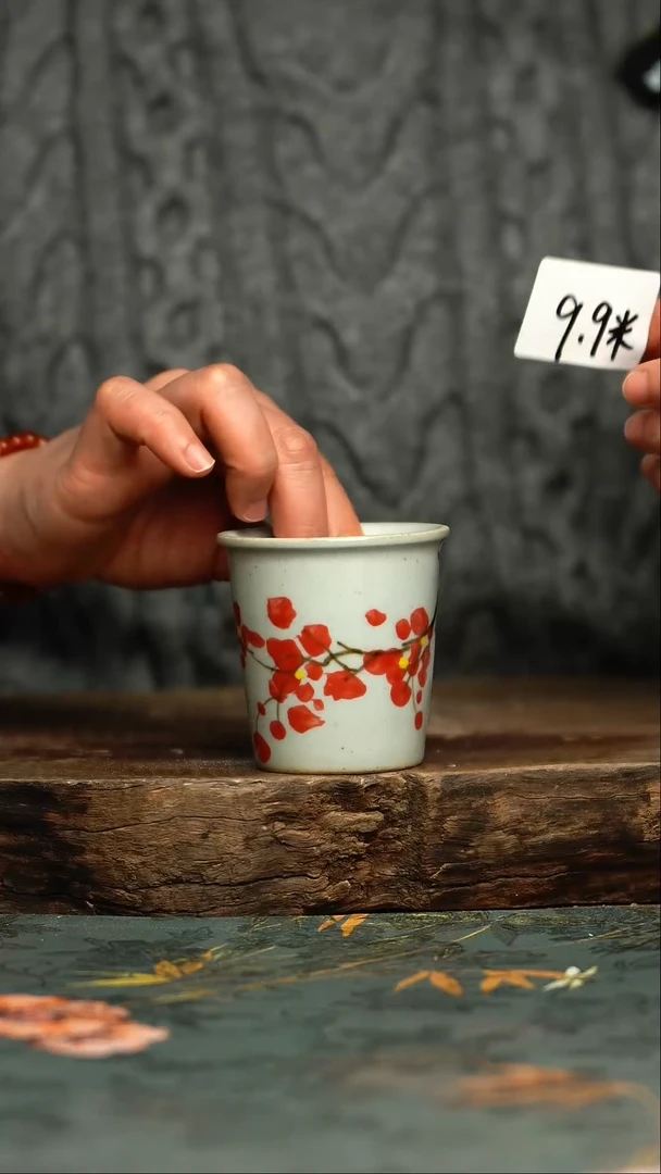 【闪购商品】杯釉下彩手工手绘同款陶器