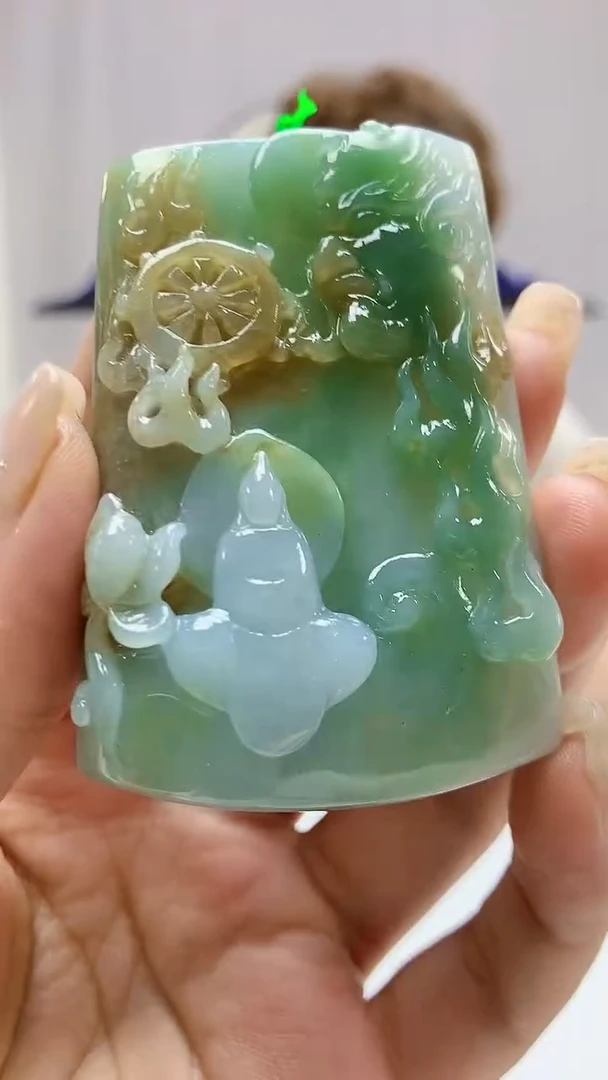 定制翡翠未镶嵌4868ms-毛货94佛魔