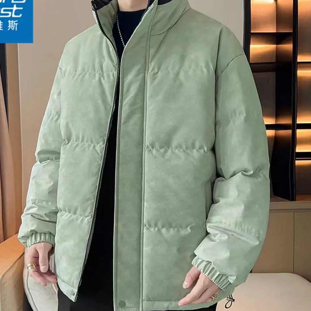 204连帽潮流保暖棉衣冬季宽松型休闲厚款棉服免烫