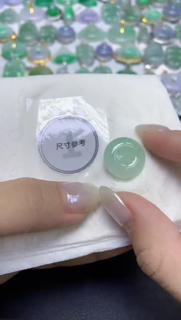 颈饰未镶嵌翡翠天然缅甸翡翠A货百元以上9元证书费自理
