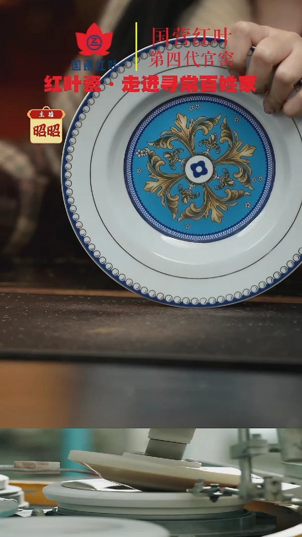 陶瓷2个微瑕富贵鸟8英寸汤盘