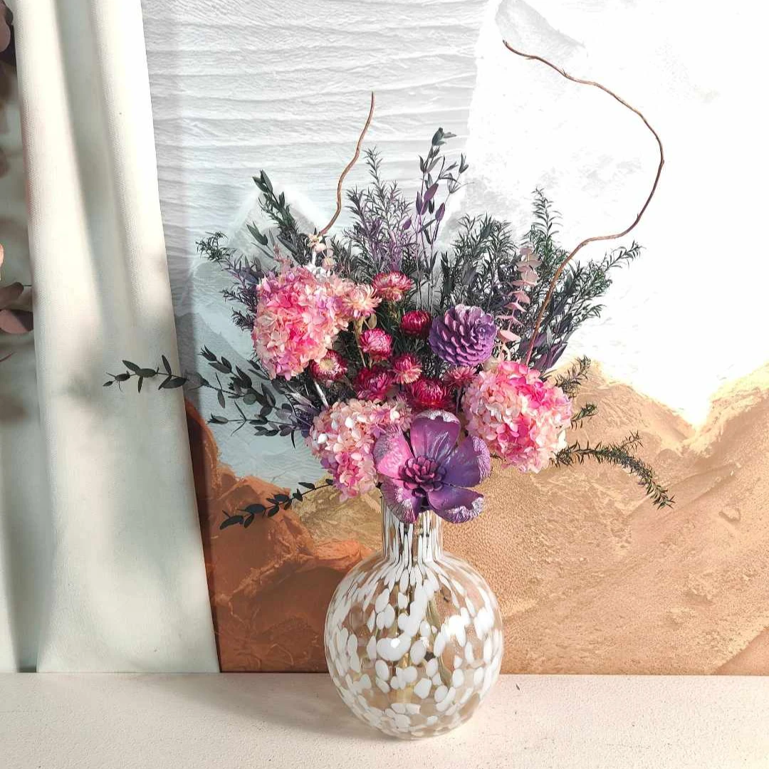 【油画系甜梦】轻奢高端永生花干花家具软装摆件