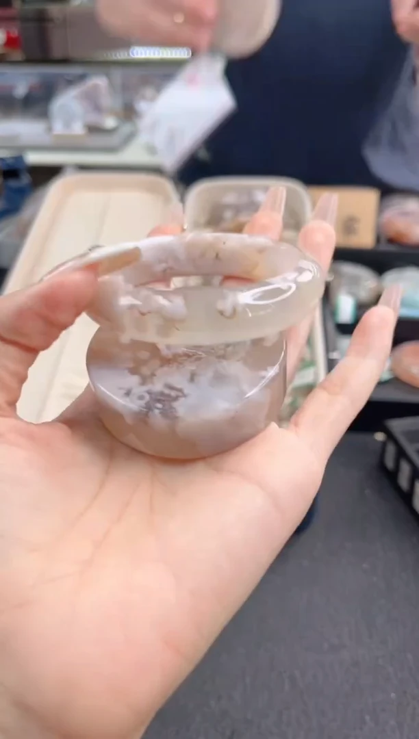 石英质玉手镯未镶嵌56圈口 （赠品镯心）3889070