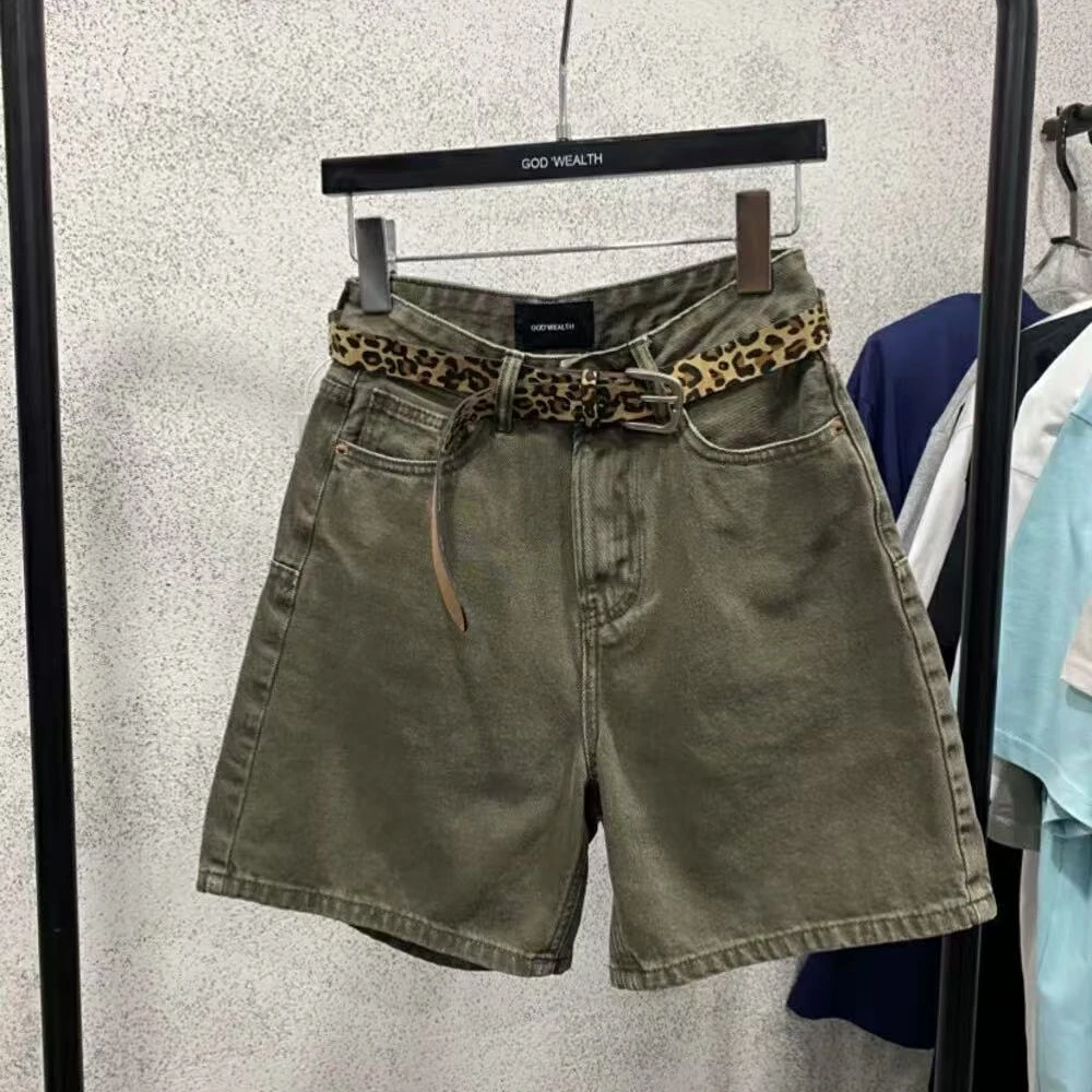 唐火火【A版短裤】夏季新款美式百搭休闲宽松显瘦高腰短裤