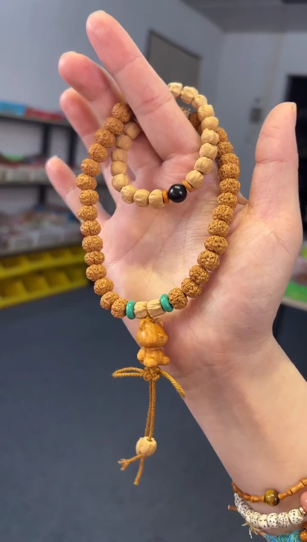 吊坠柏香籽/百香籽  9mm百香籽金刚双圈