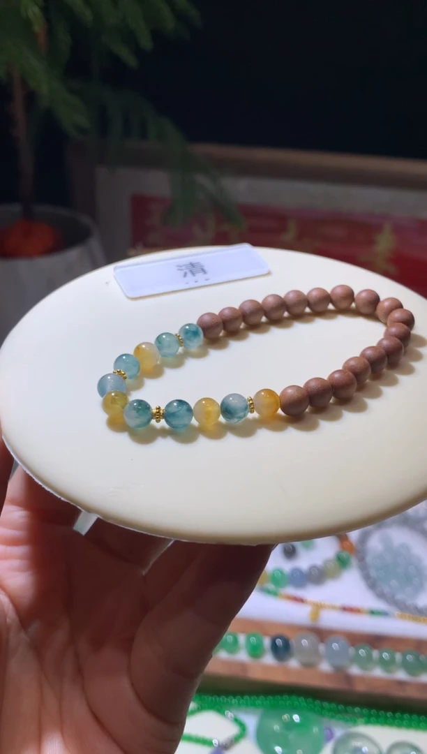 未镶嵌定制翡翠6卡珠链