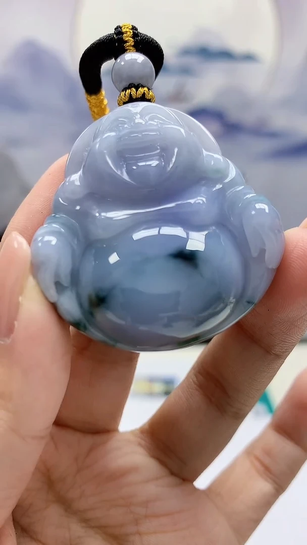 定制翡翠未镶嵌5060xx-毛货挂件75