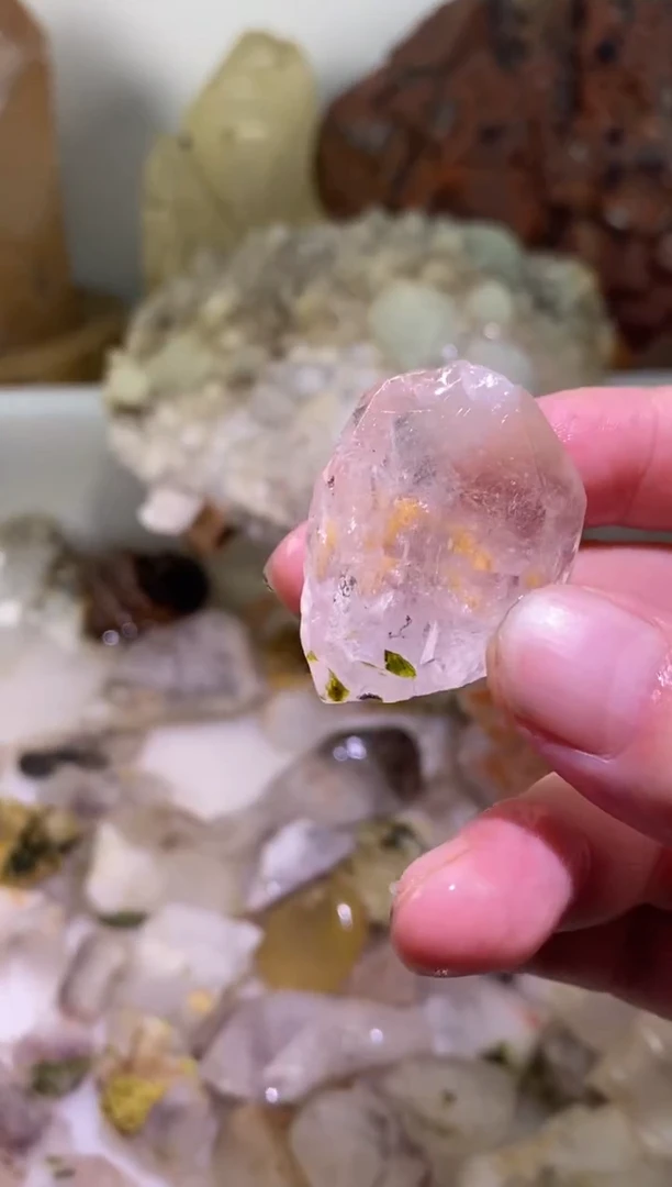 未镶嵌珠宝半成品水晶28号莫奈四川美姑超七花园水晶