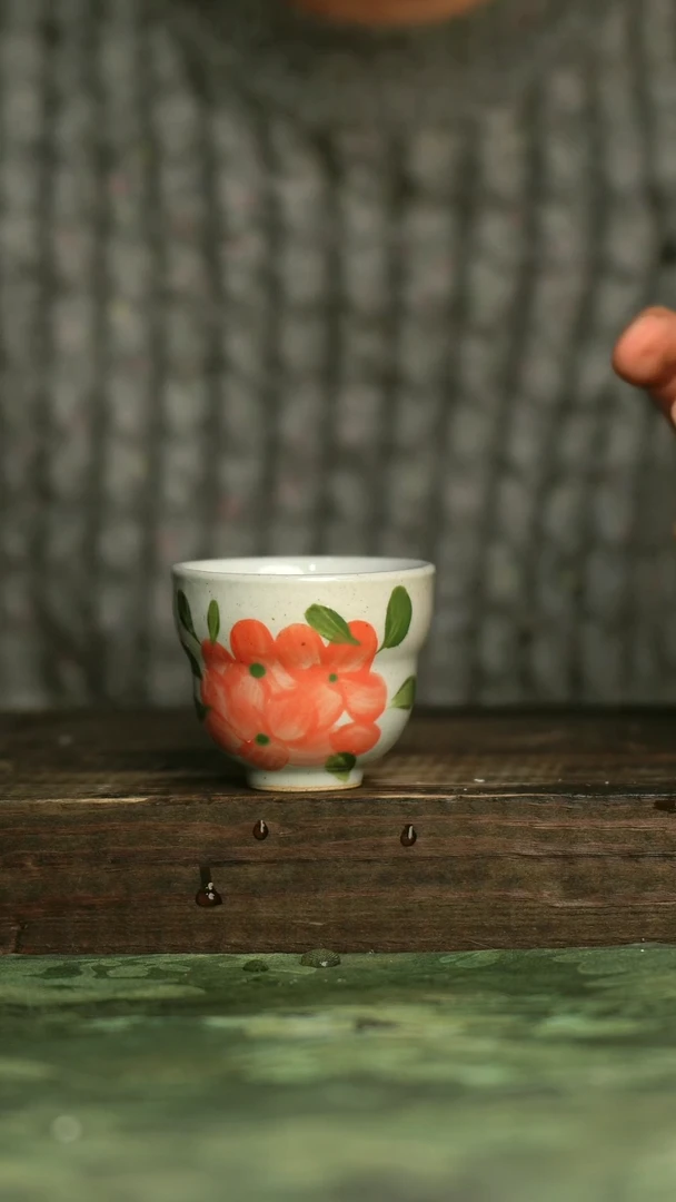 陶瓷青诗集手工手绘瓷器