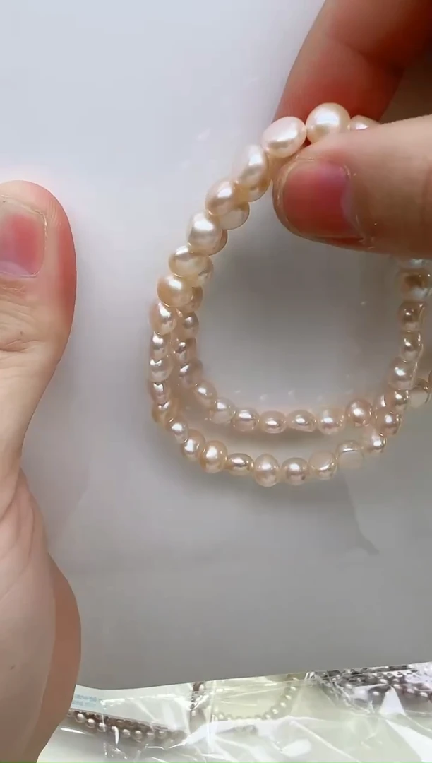 项链未镶嵌淡水珍珠白色巴洛克7-8mm