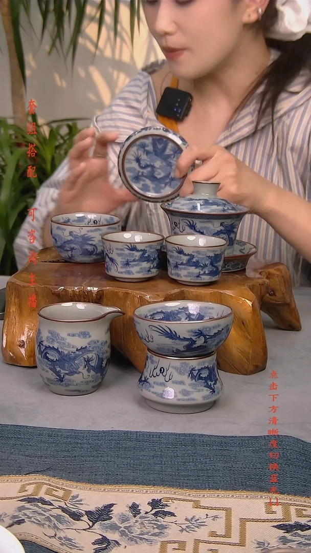 简装家用款7件套 老陶泥开片纹陶瓷茶具