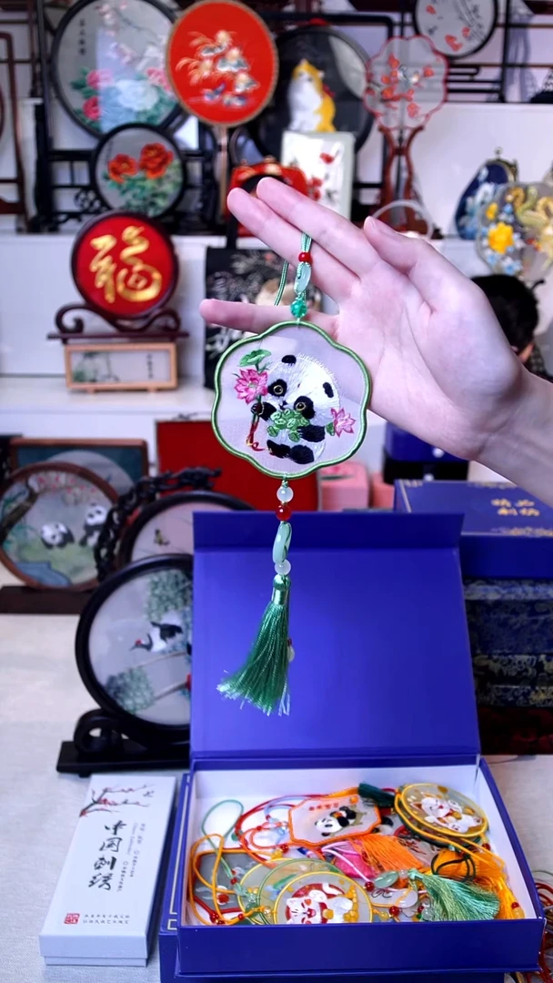 织绣织绣精品苏绣双面