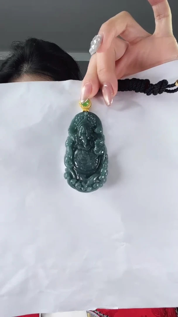 【闪购商品】翡翠颈饰未镶嵌财神