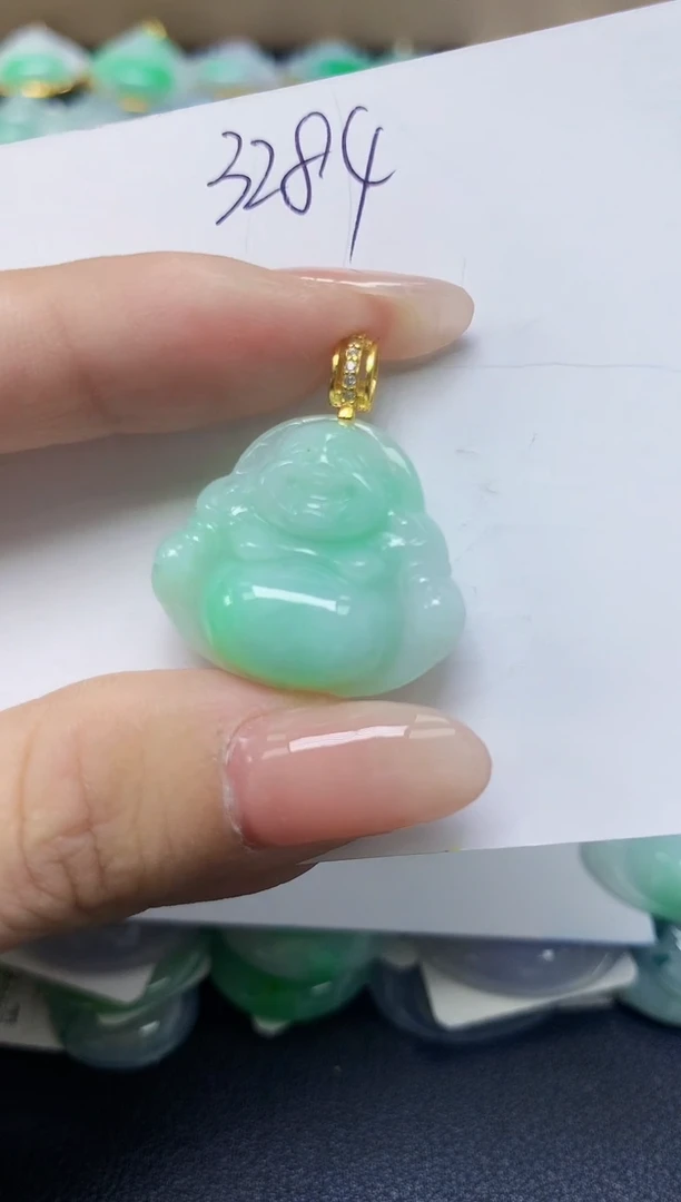 翡翠未镶嵌颈饰天然缅甸翡翠A货