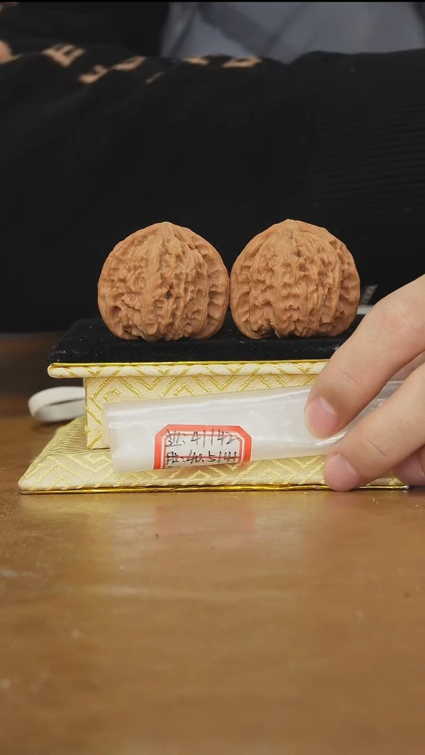 把件文玩核桃白狮子