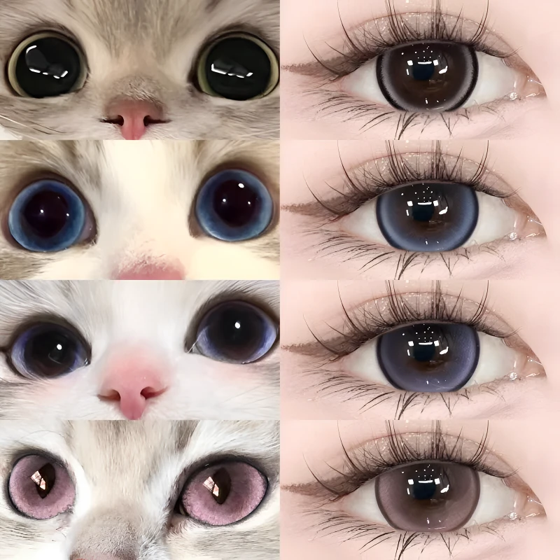 眸可三明治美瞳半年抛珍宝珠系列大直径狗狗眼夏日热卖款隐形眼镜