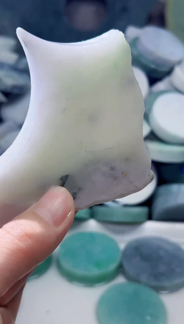 裸石翡翠天然翡翠A货余 南 733