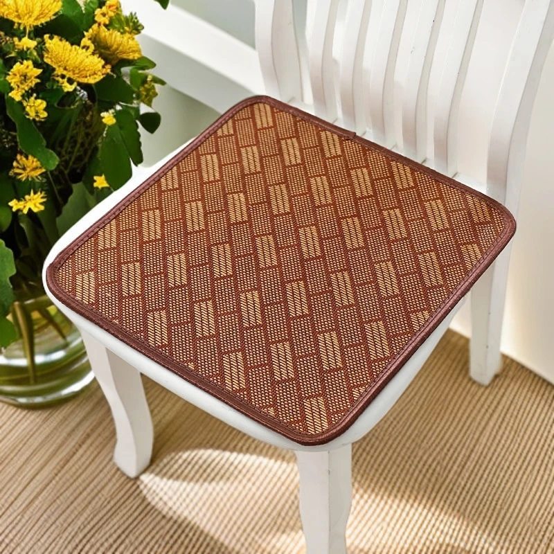 【买一送一】夏季藤席坐垫40x40cm椅子垫办公室汽车沙发垫凉垫