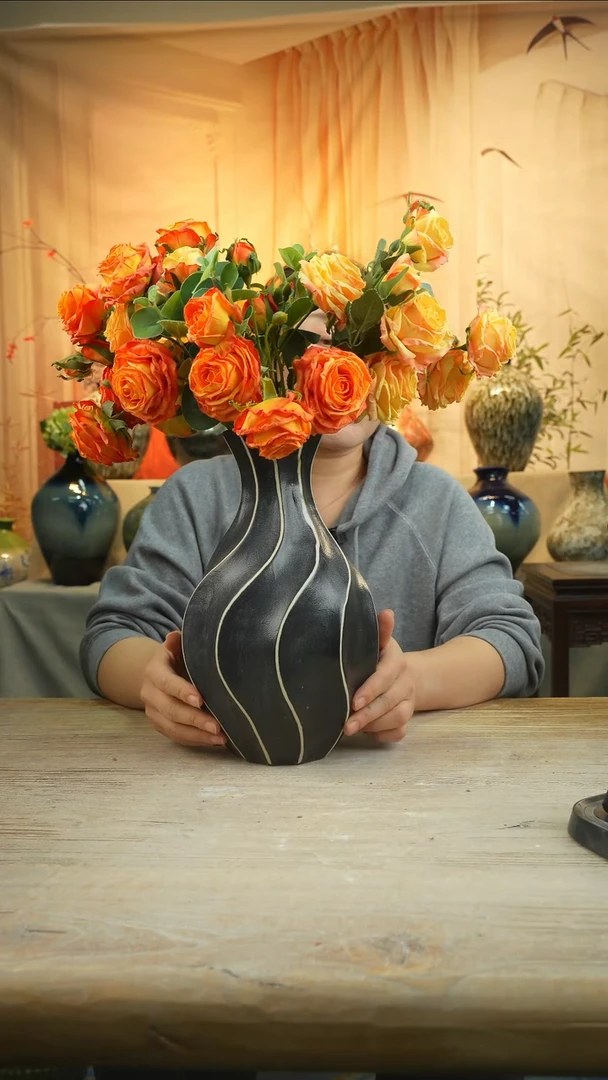 高30口8陶瓷花瓶花器