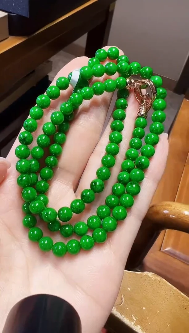 颈饰未镶嵌翡翠珠珠