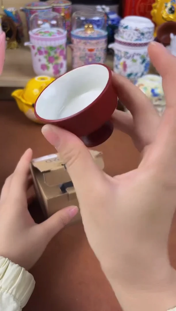 陶瓷茶具摆件旅行套组