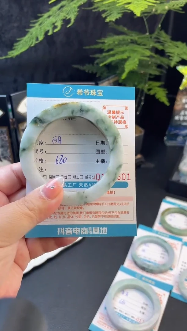 未镶嵌手镯定制翡翠丽52-57