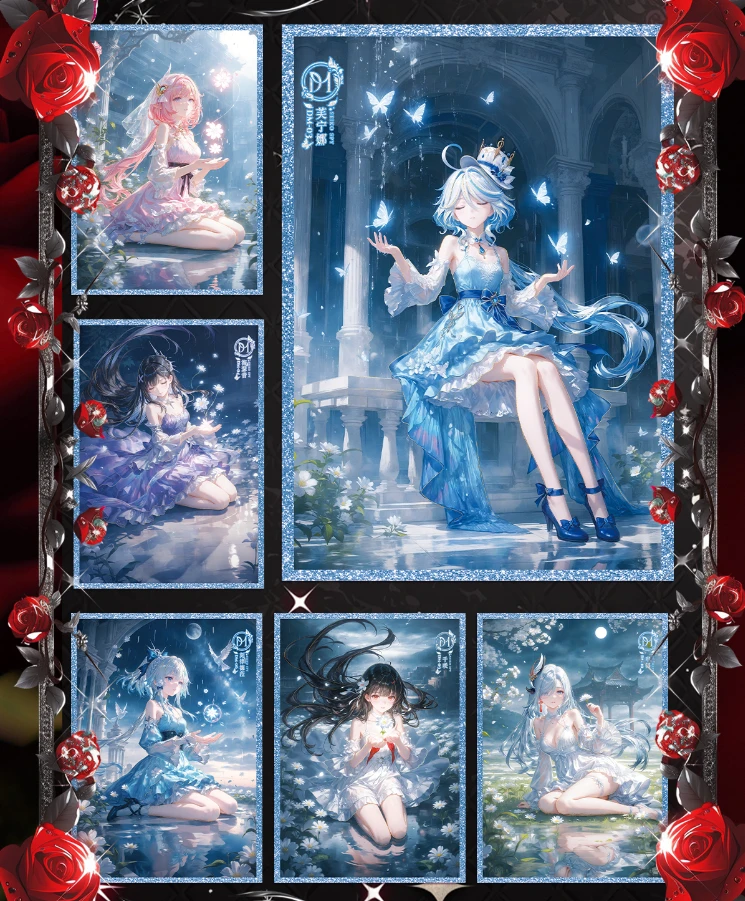 【月殇之玫瑰之心】A4华丽艳美卡牌拆拆