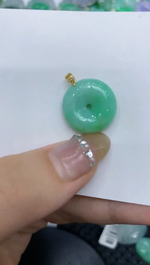 【闪购商品】翡翠颈饰18K金镶嵌222222222