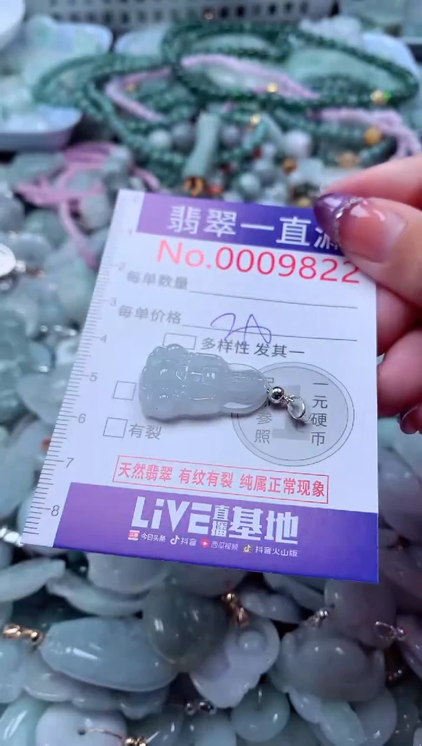 翡翠未镶嵌吊坠(不含链)9822