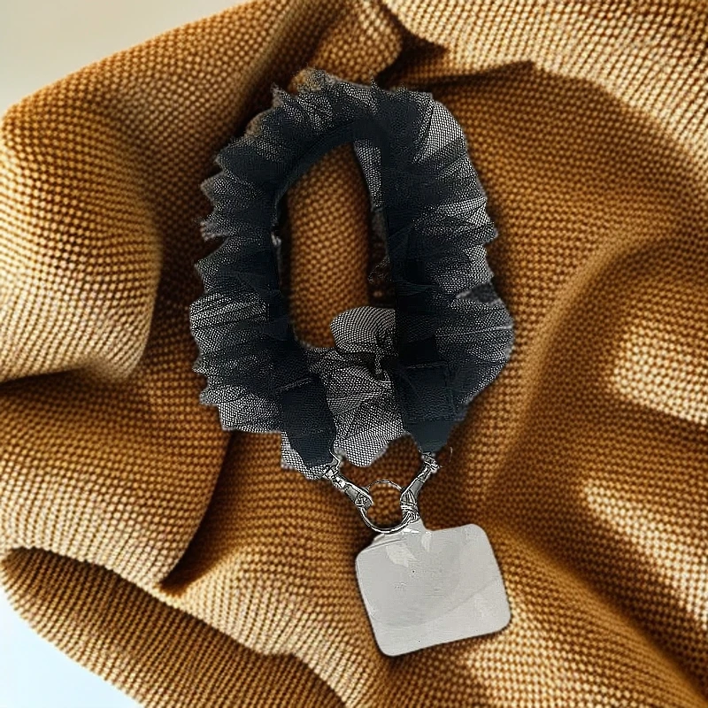 日系新款网纱短款手机链diy创意ins防丢