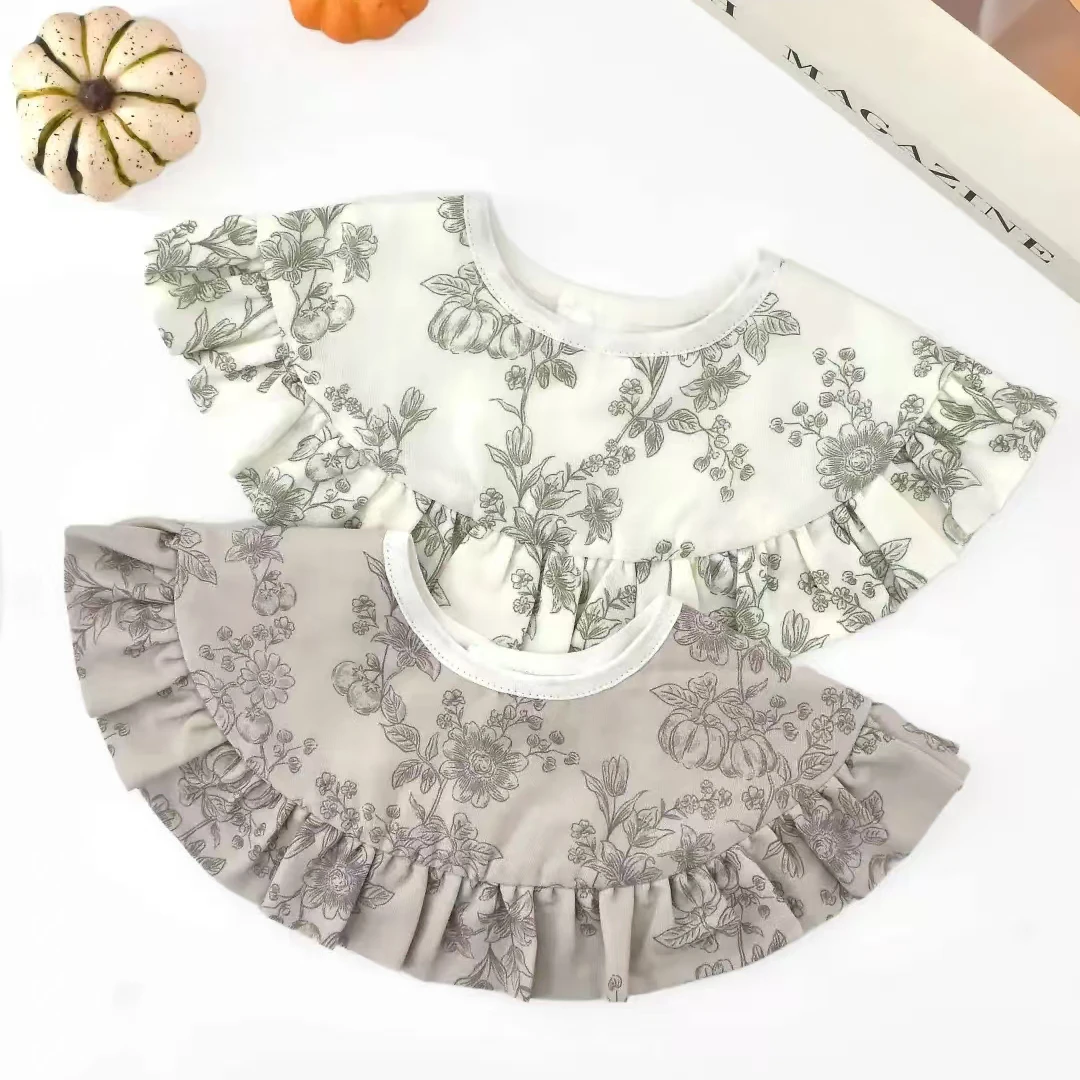 故事我·新款大披肩婴幼儿围嘴A类棉防吐奶防水宝宝口水巾