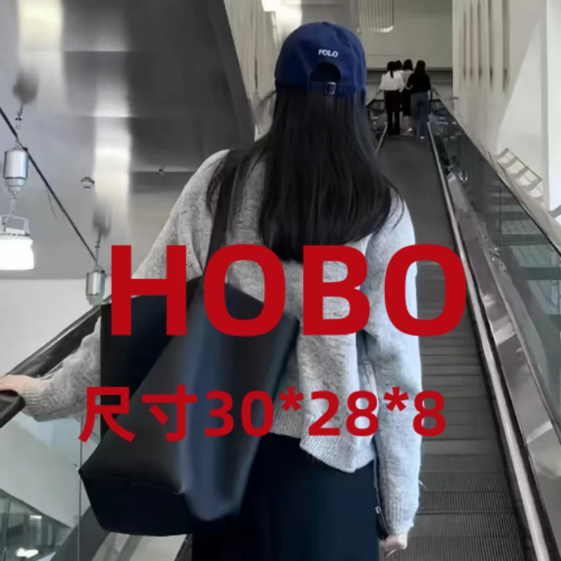 真皮HOBO腋下包时髦随性包包女托特包大容量单肩斜挎包