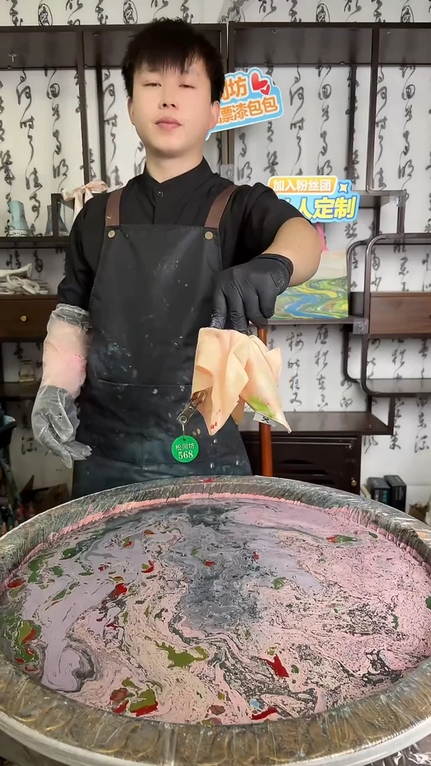 非金属布艺方巾发圈568号