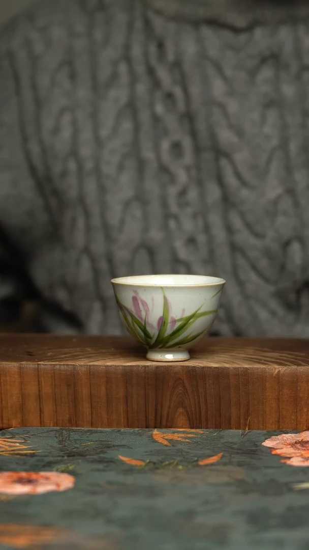 杯釉下彩手工手绘同款陶器