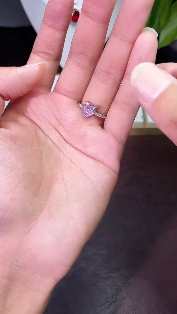 合金合成钻石粉宝戒指