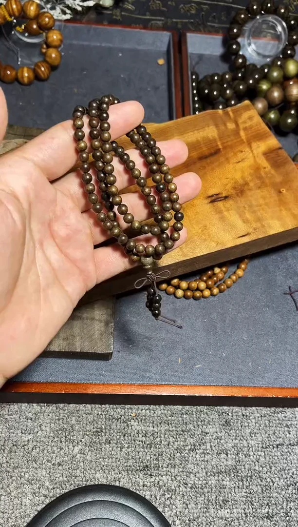 金丝楠手串/手链阴沉金丝楠0.6/108果香多圈36.8