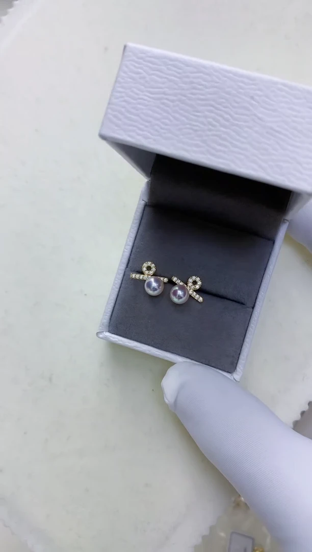 【闪购商品】海水珍珠饰品银S925镶嵌百分比耳钉