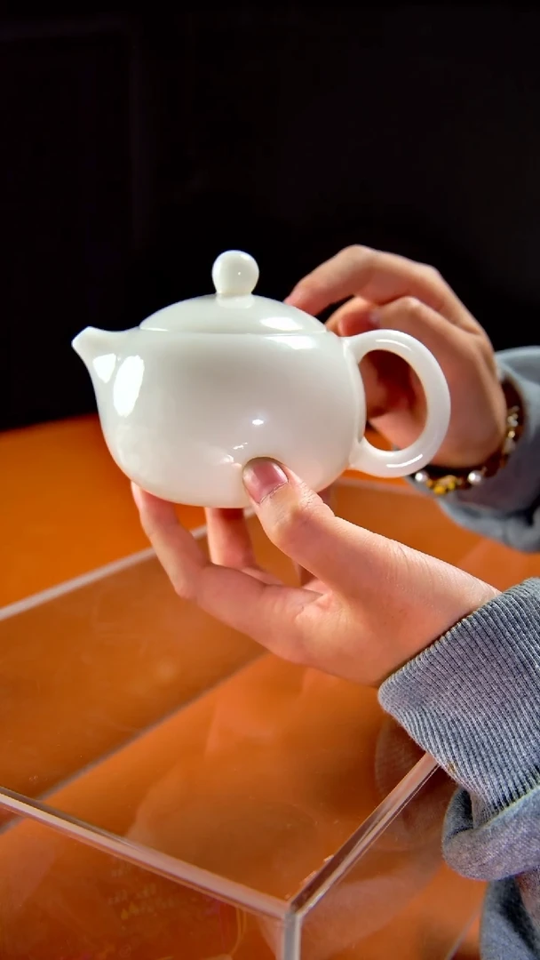 其他陶瓷《言泥陶瓷》璞玉高冰系列西施壶