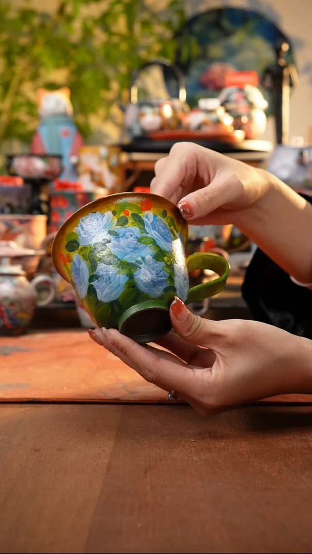 瓷片景德镇手工手绘746