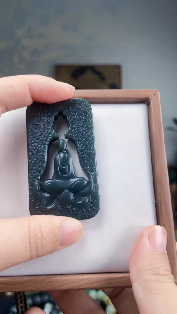 和田玉未镶嵌挂件无相佛