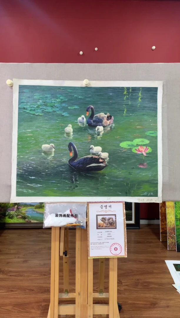 油画【91号】朝鲜原创手绘油画【功勋Ⅰ级画家丨孤品佳作丨顺丰包邮】