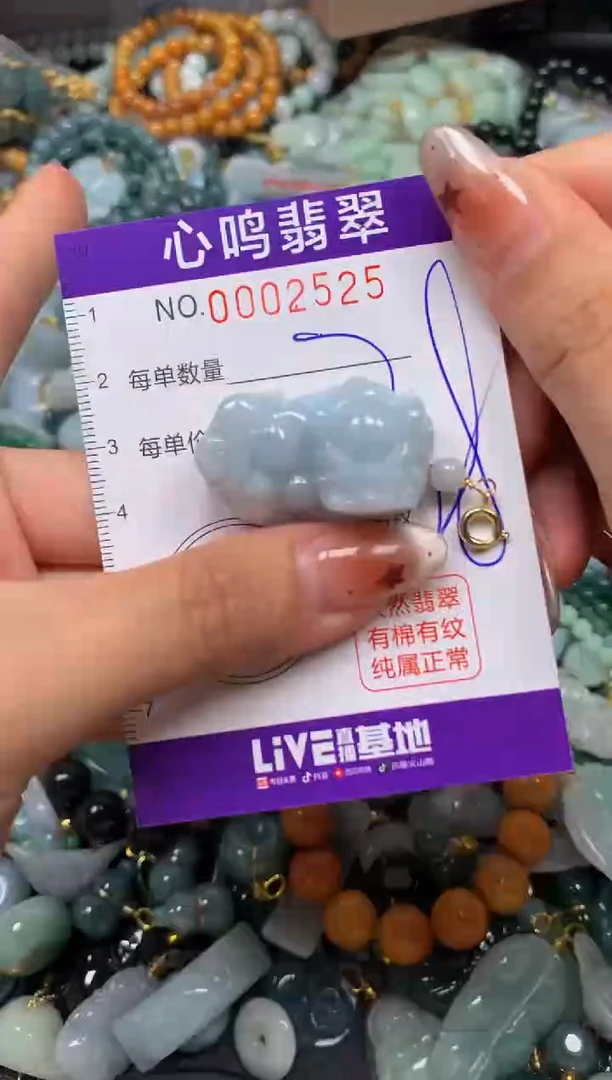 翡翠未镶嵌颈饰闪购002525