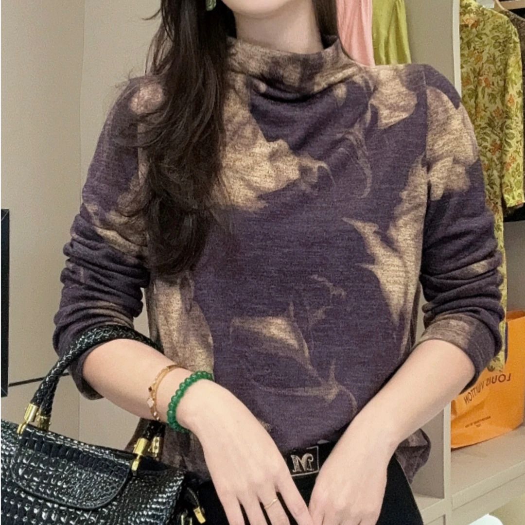 新款时尚修身显瘦保暖打底衫Q24CD2003