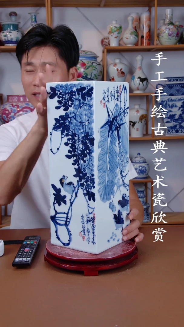 摆件景德镇手工手绘陶瓷摆件20