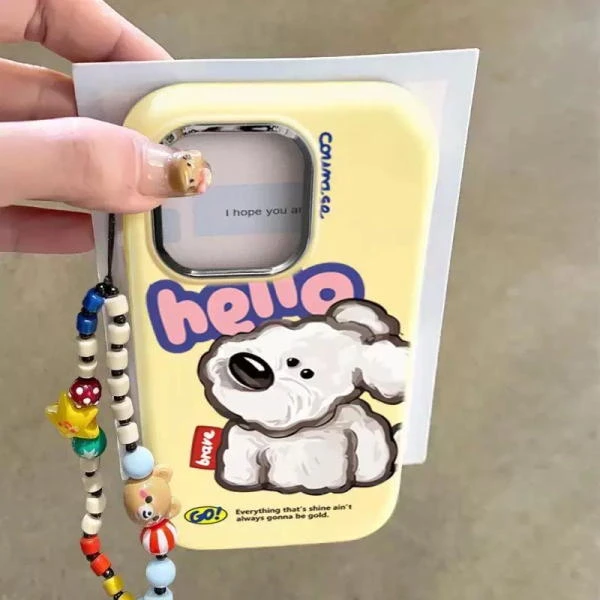 镜框胖妹你好小狗适用苹果16手机壳iphone15华为oppo小米vivo防摔