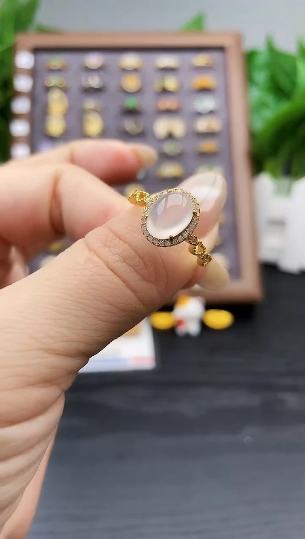 银S925镶嵌戒指翡翠12